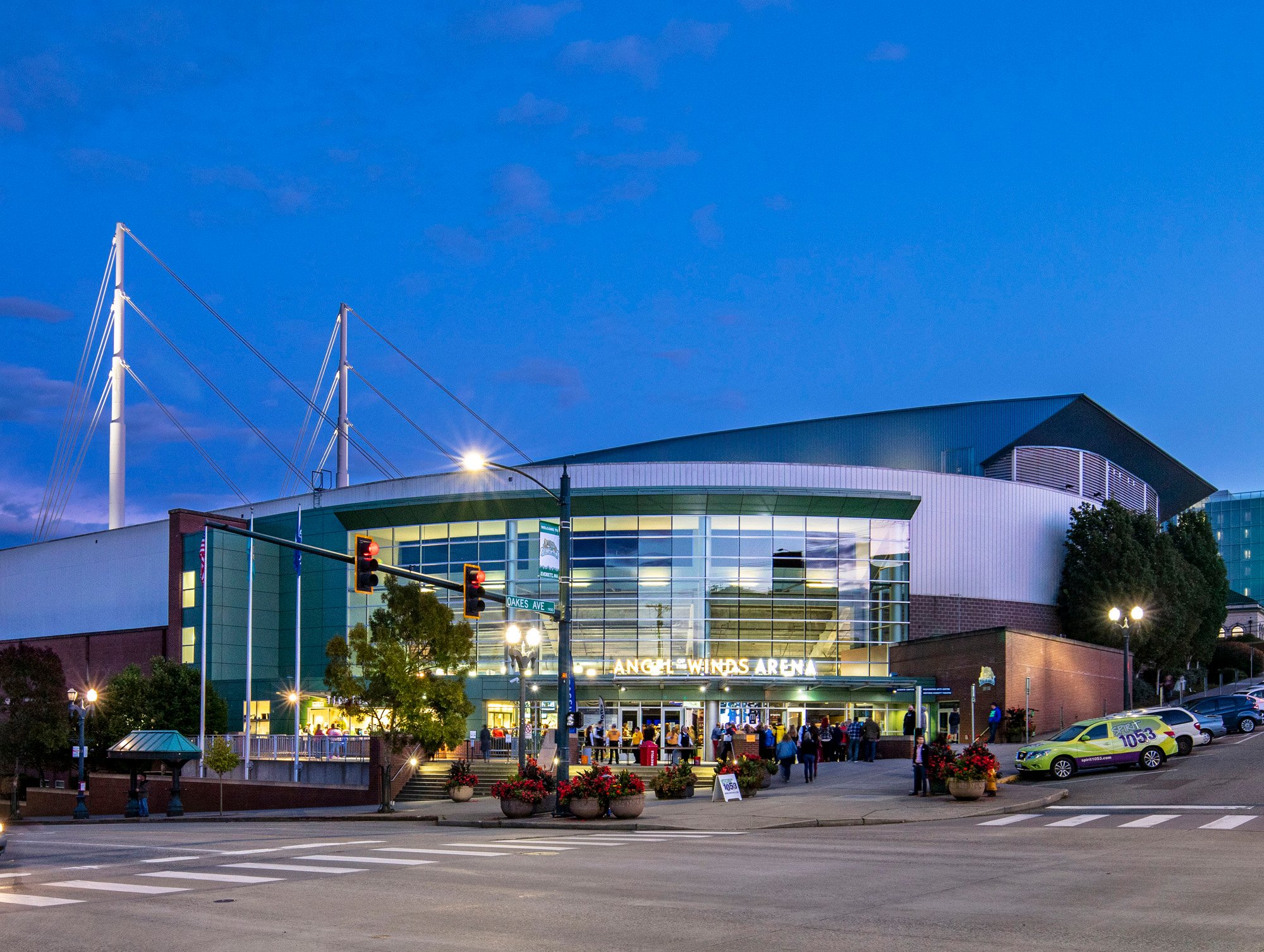 Angel Of The Winds Arena Outside Night