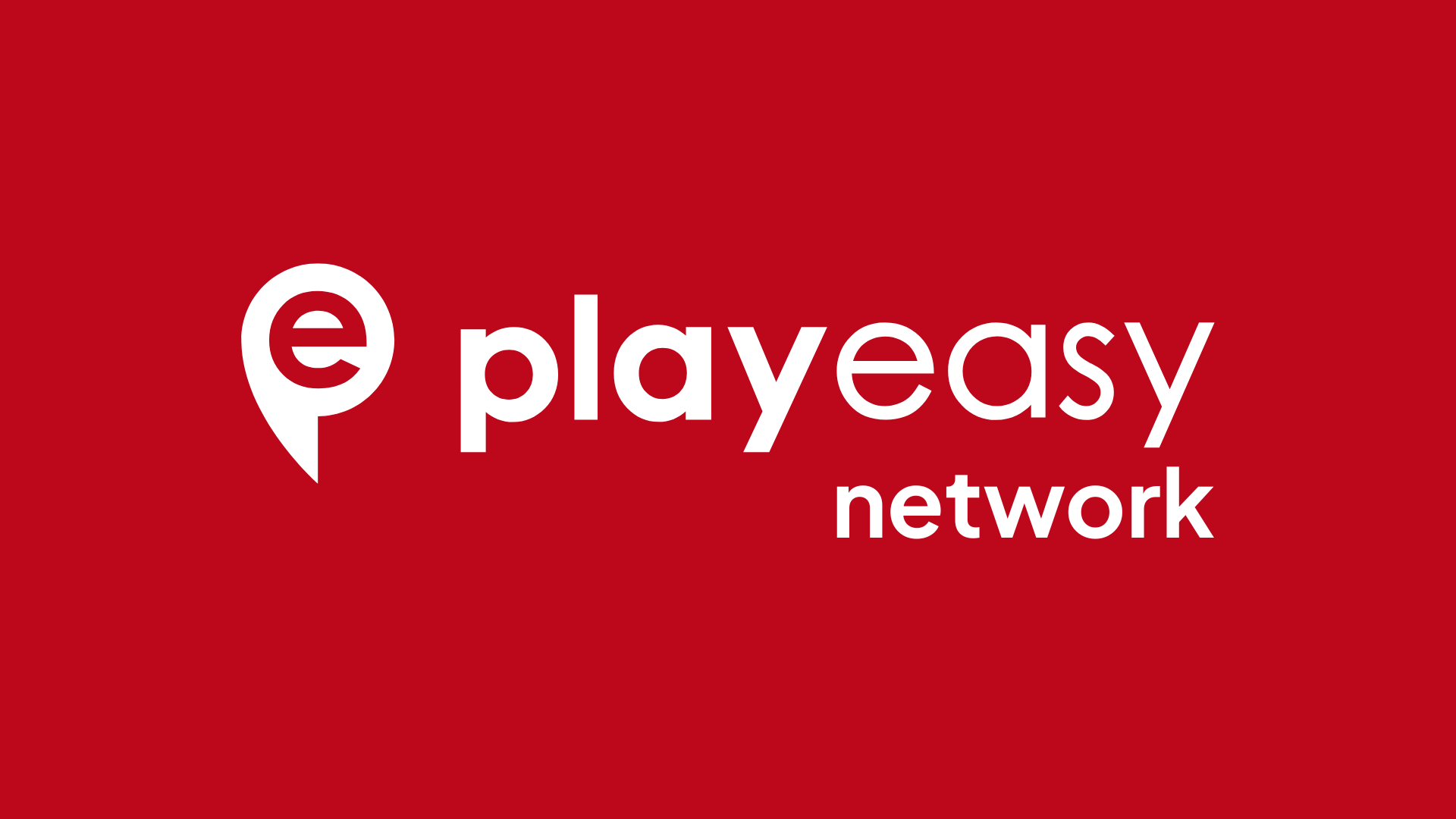 Playeasy Network Logo Red BG
